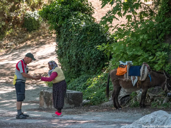 Likijos takas, lengvai, be daiktų ir sunkių kuprinių, su automobilio palyda,Turkijoje